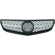 MERCEDES C-Class W204 11-14 Svart/Krom Sportgrill Utan Emblem DIEDERICHS